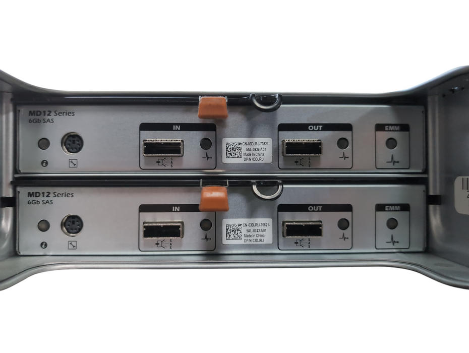 Dell PowerVault MD1220 24-Bay Storage Array w/ 2x Controller 03DJRJ & 2x PSU