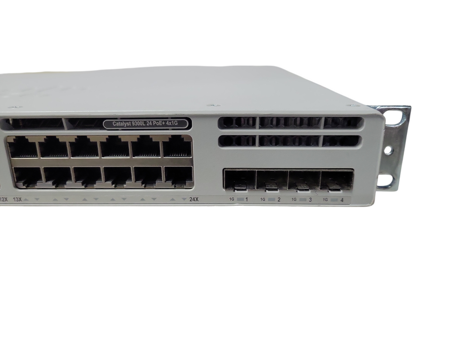 Cisco Catalyst C9300L-24P-4G-E 24-Port PoE+ Network Switch w/ 2x PSU