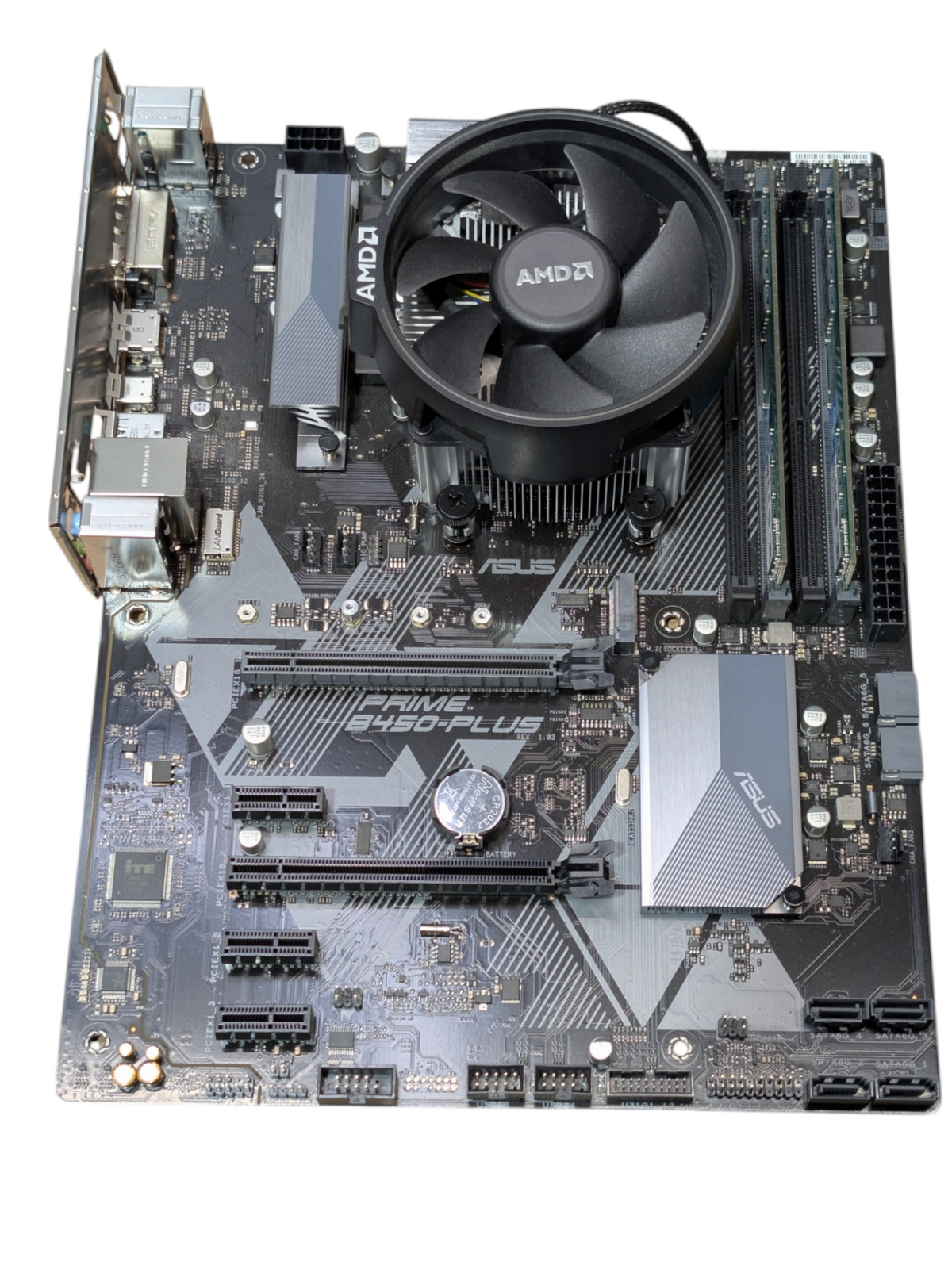 CPU RYZEN 7 2700X・ASUS PRIME B450-PLUS ASUS PRIME B450-PLUS AMD Ryzen 7 2700X 16GB RAM Motherboard Combo