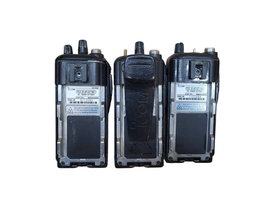 Lot of 3x Icom radios No battery READ
