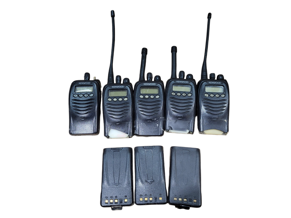 Lot of 5x KENWOOD TK-3170 128CH 4W 450-490MHZ UHF TWO WAY RADIO WALKIE TALKIES