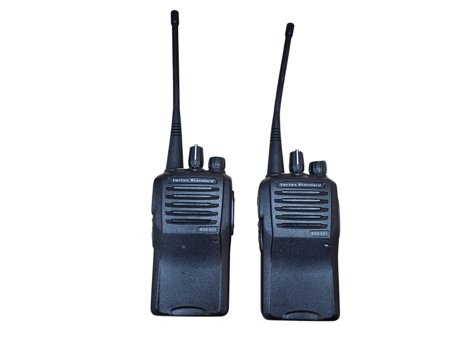 Lot of 2x Vertex EVX-531 UHF 438-470mhz DMR Digital portable radio No AC/cradle