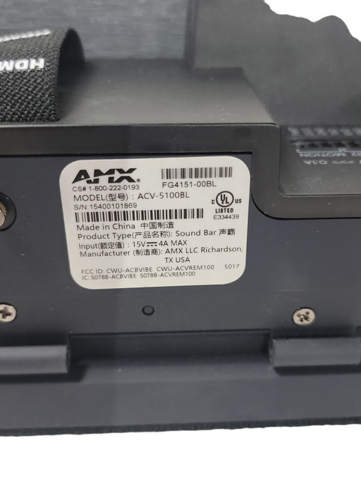 AMX ACV-5100BL Conferencing Office Meeting Sound Bar Conference Web cam