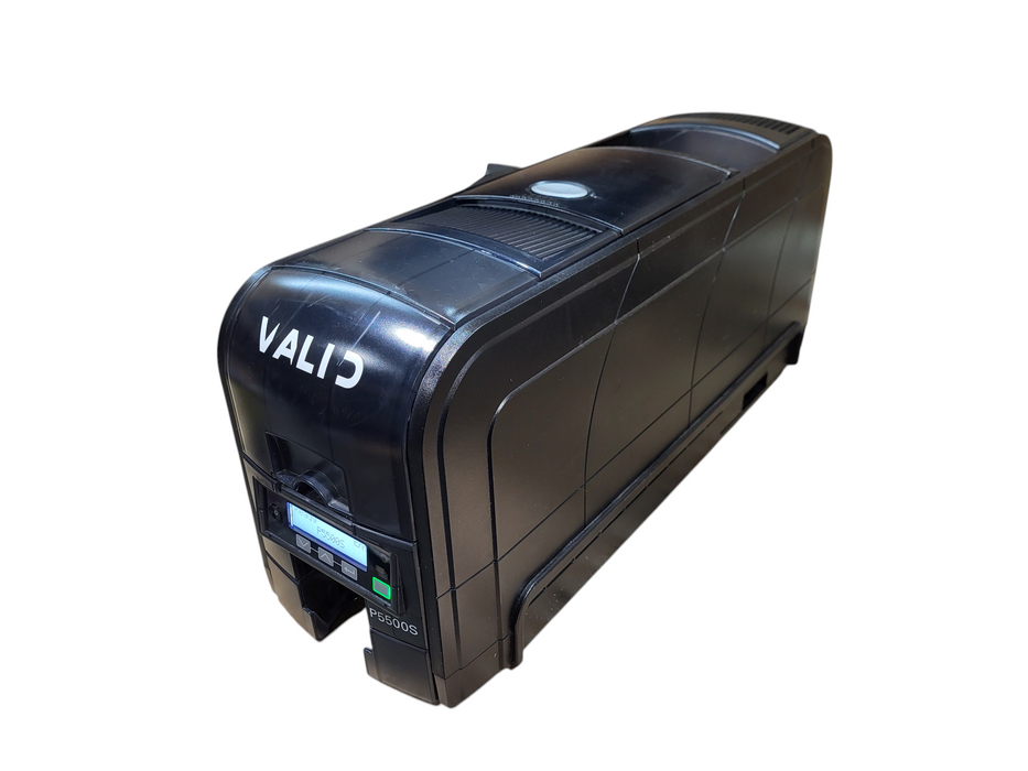 Polaroid Valid P5500S PX30 Thermal ID Card Printer USB Network No AC/Ribbon