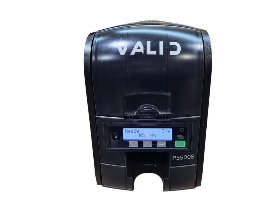 Polaroid Valid P5500S PX30 Thermal ID Card Printer USB Network No AC/Ribbon