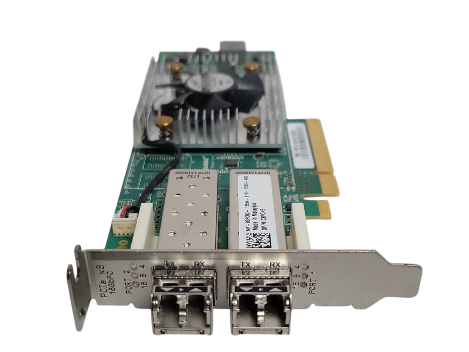 Dell QLE2662-DEL 16Gb/s Dual Port FC HBA Card w/ SFPs 03PCN3 07JKH4