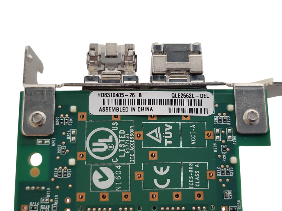 Dell QLE2662-DEL 16Gb/s Dual Port FC HBA Card w/ SFPs 03PCN3 07JKH4