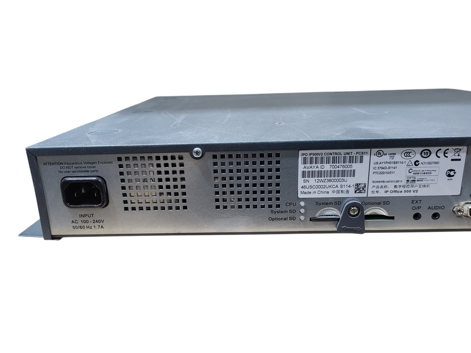 Avaya IP OFFICE 500V 2 w/ 3x 7004760131, 700504031