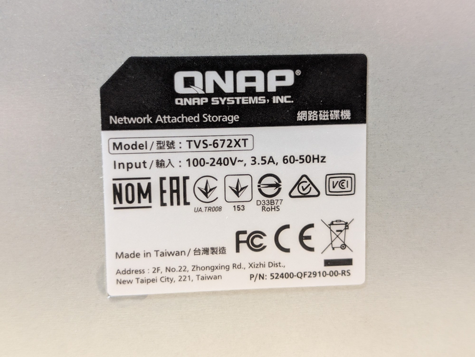 QNAP TVS-672XT 6 Bay High Performance NAS PLEASE READ