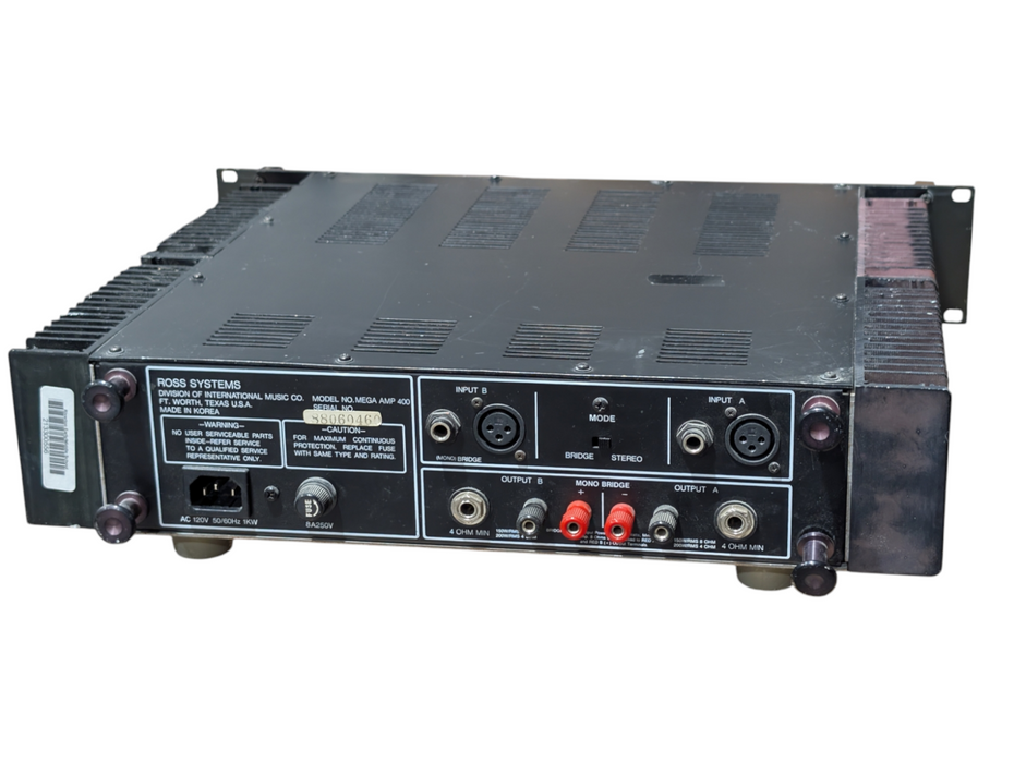 ROSS Mega AMP 400 Power Amp Amplifier