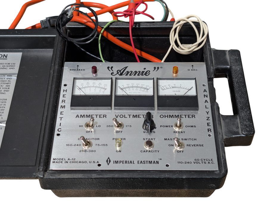 Imperial Eastman Annie Model A-12 Hermetic Unit and Component Analyzer