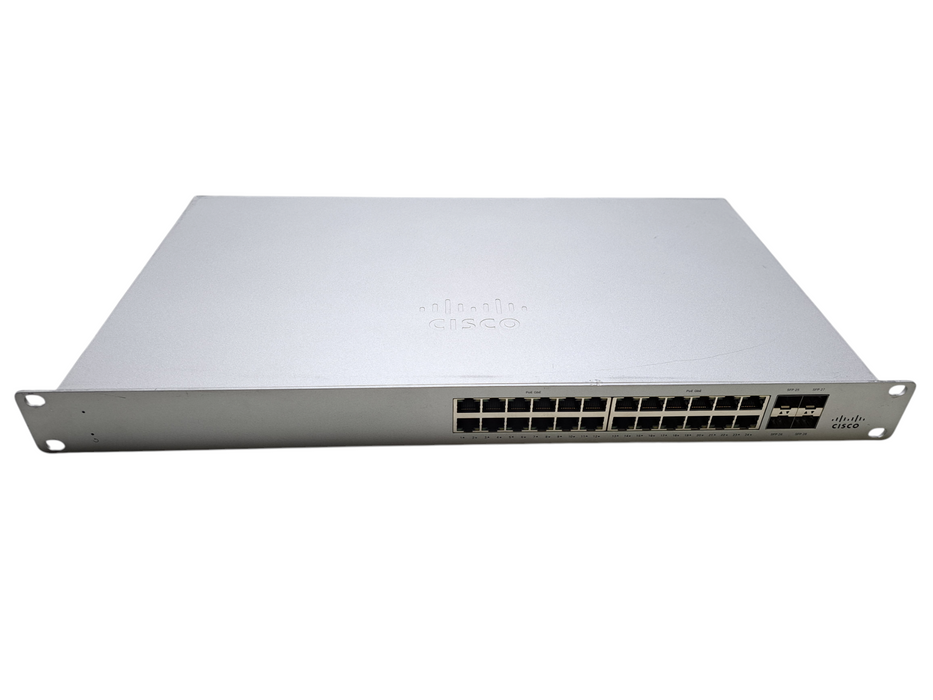 Cisco Meraki MS120-24P-HW | 24-Port 1GB PoE RJ-45, 4x 1GB SFP Unclaimed Switch