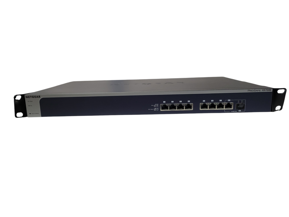 Netgear XS708E | 8-Port 10-Gigabit Prosafe Plus Ethernet Switch