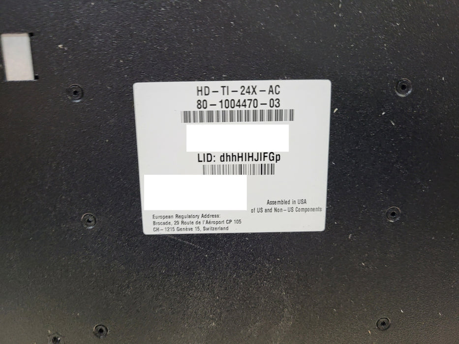 Brocade TI-24X-AC TurboIron 24 Ports SFP+ Switch