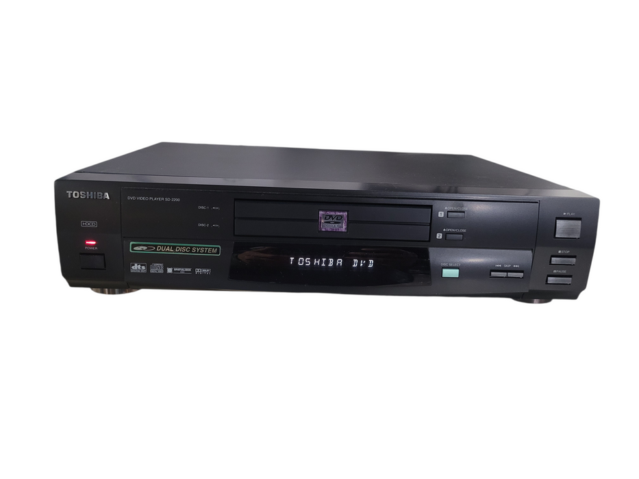 Toshiba Dual 2 Disc DVD CD CD-R Video Player SD-2200
