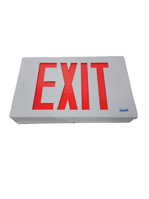 Beghelli Steel Exit Sign  model: SL-E-L-R-U-M-UDC | Open Box, Like New