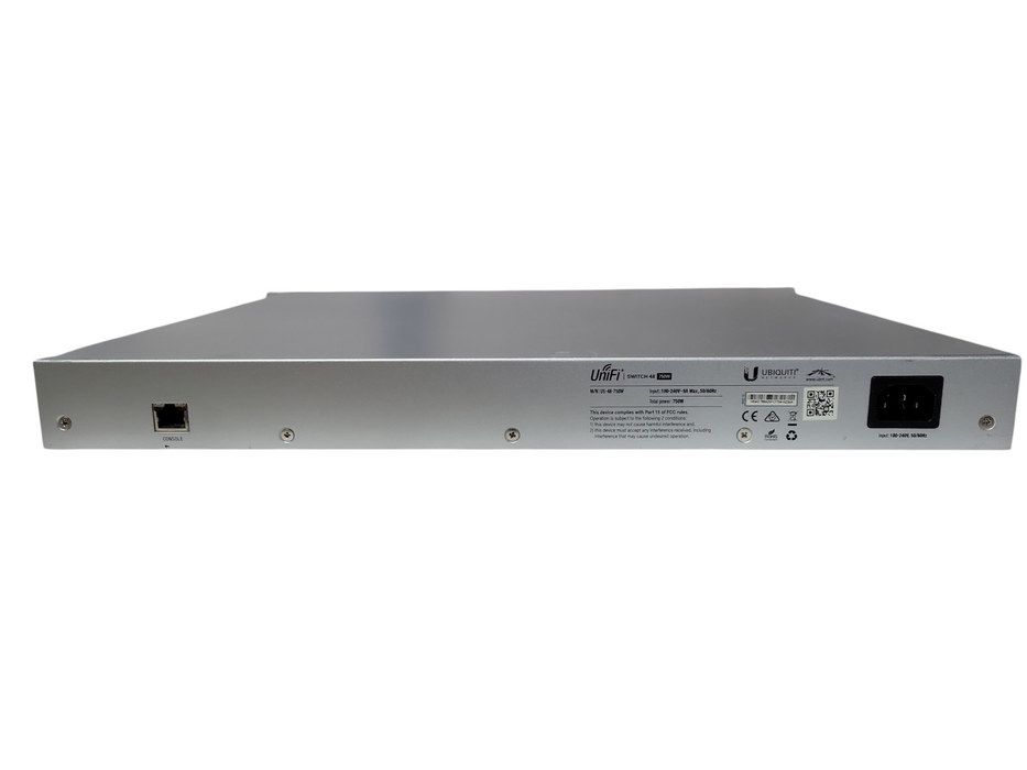 Ubiquiti UniFi Switch 48 Port US-48-750W Managed PoE+ Gigabit Switch READ