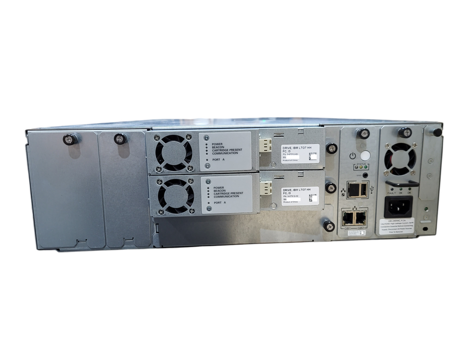 Quantum Scalar i3 Tape Library w/ 2x IBM LTO-7 HH Tape Drive  38L7175