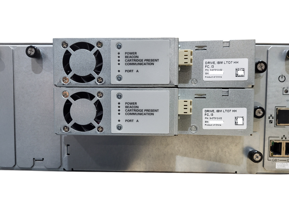 Quantum Scalar i3 Tape Library w/ 2x IBM LTO-7 HH Tape Drive  38L7175