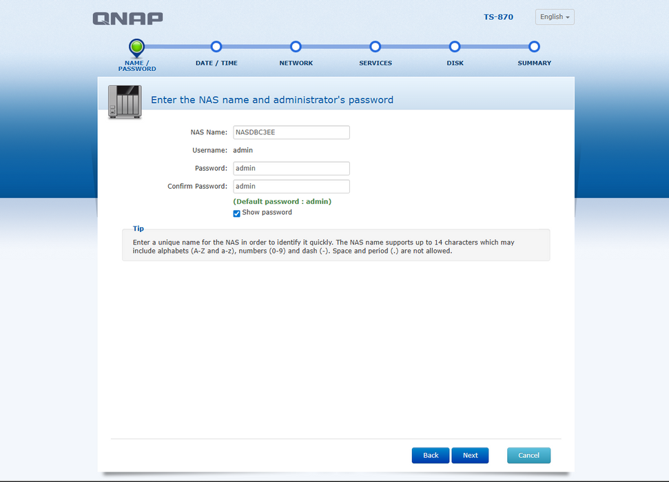 QNAP TS-870 8-Bay NAS w/ 8x2TB HDDs
