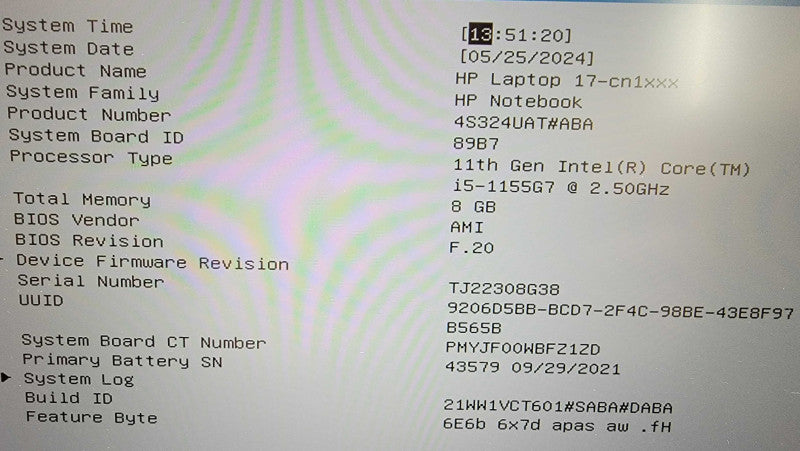 HP Laptop 17-cn1053c| I5-1135G7| 8GB DDR4| NO SSD| PARTS/REPAIR  Î² BudLap