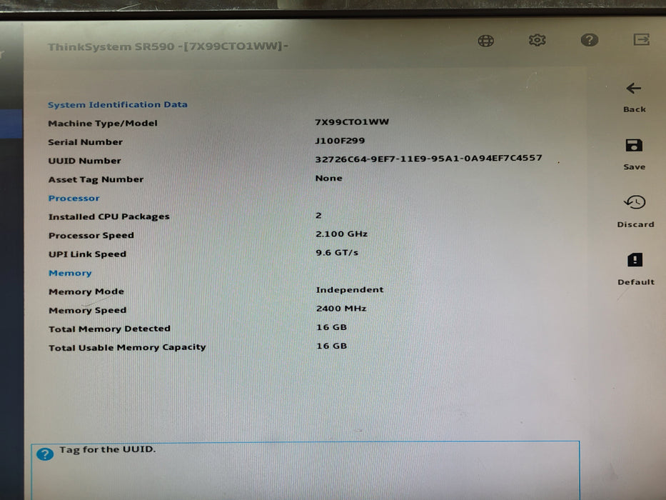 Lenovo SR590 2U 8x3.5" 2x Xeon Silver 4110 16GB DDR4 930-8i 2GB 2x 750W PSU