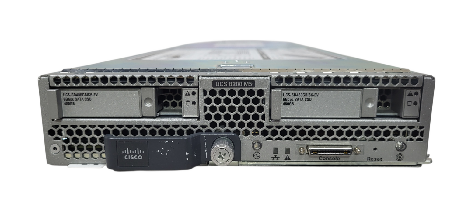 Cisco UCS B200 M5 Blade Server 1x Xeon Silver 4214, No RAM|No HDD, UCSB-MRAID12G