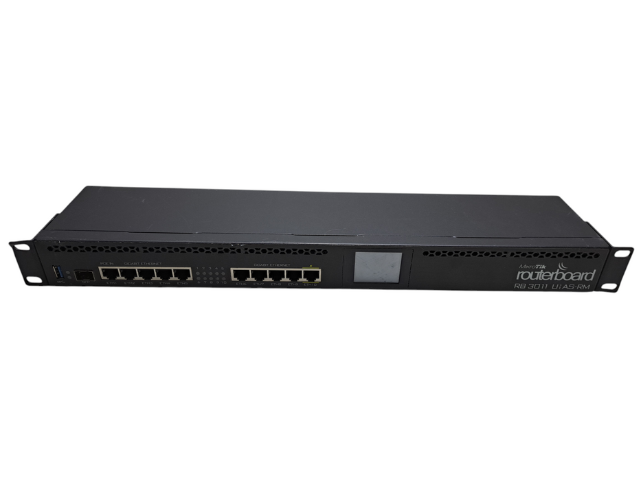 MikroTik RB3011UiAS-RM 10-Port Rack Mountable Gigabit Ethernet Router