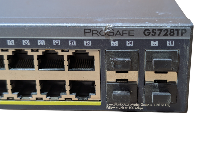 NETGEAR PROSafe GS728TP 24 Port Gigabit Smart Switch with POE 4x SFT