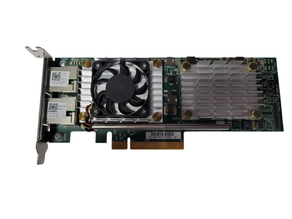 Dell Broadcom 57810S 10GbE SFP+ Dual Port PCIe Server NIC 0W1GCR Low Profile