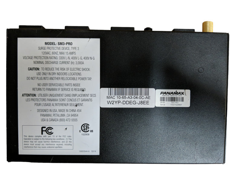 Panamax SM3-PRO Compact Power Conditioner