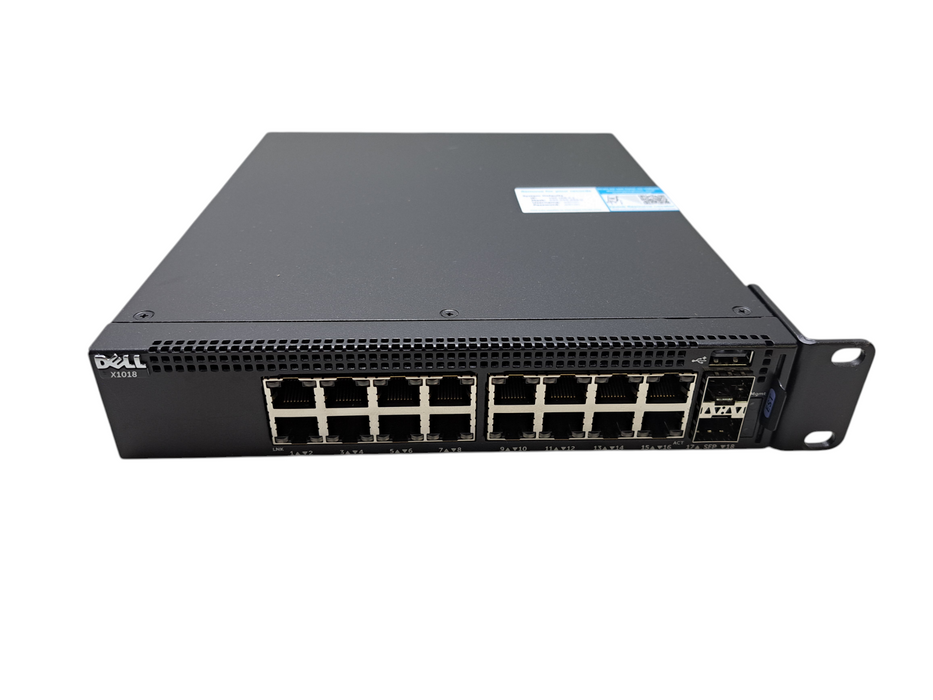 Dell Networking X1018 E10W 16Port Gigabit 2x SFP Port Managed Switch