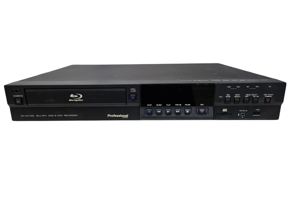 JVC SR-HD1250US HDD Blu Ray/DVD Recorder/Player Professional