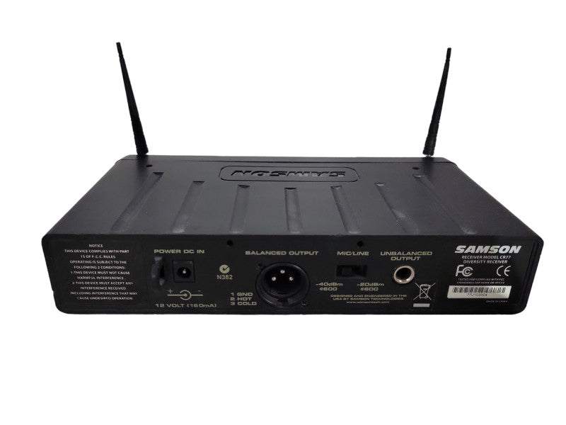Samson CR77 U6 UHF True Diversity Receiver For Wireless Mic !