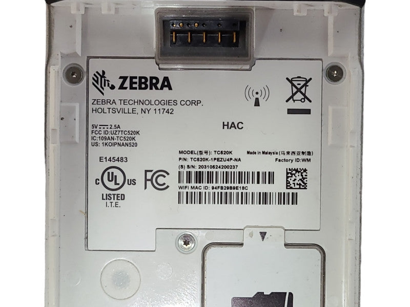 Zebra TC520K Mobile Computer Scanner Model, No Battery, READ