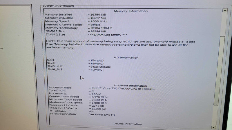 Dell OptiPlex 3070 - Core i7-9700 | 16GB RAM | 512GB NVMe %