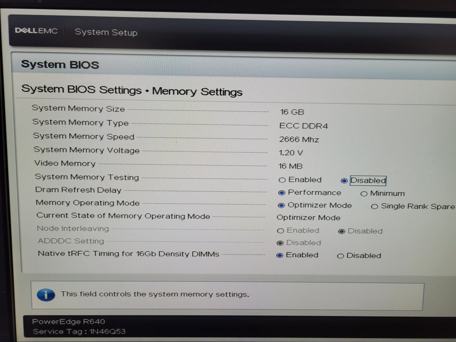 Dell PowerEdge R640 - Xeon Gold 6136 16GB DDR4 PERC H330 Mini 2x750W PSU