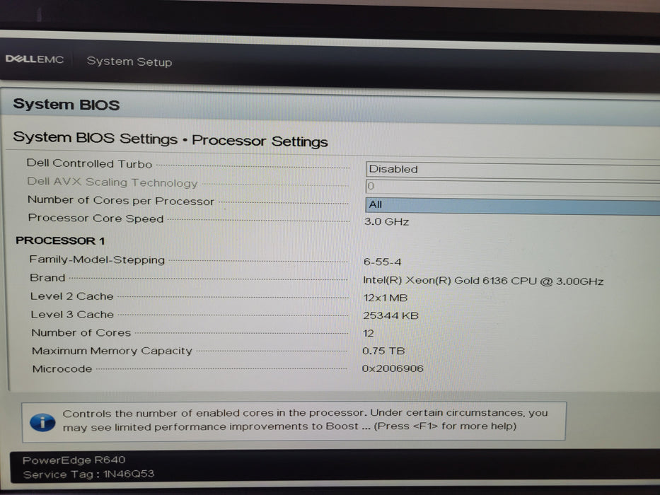 Dell PowerEdge R640 - Xeon Gold 6136 16GB DDR4 PERC H330 Mini 2x750W PSU