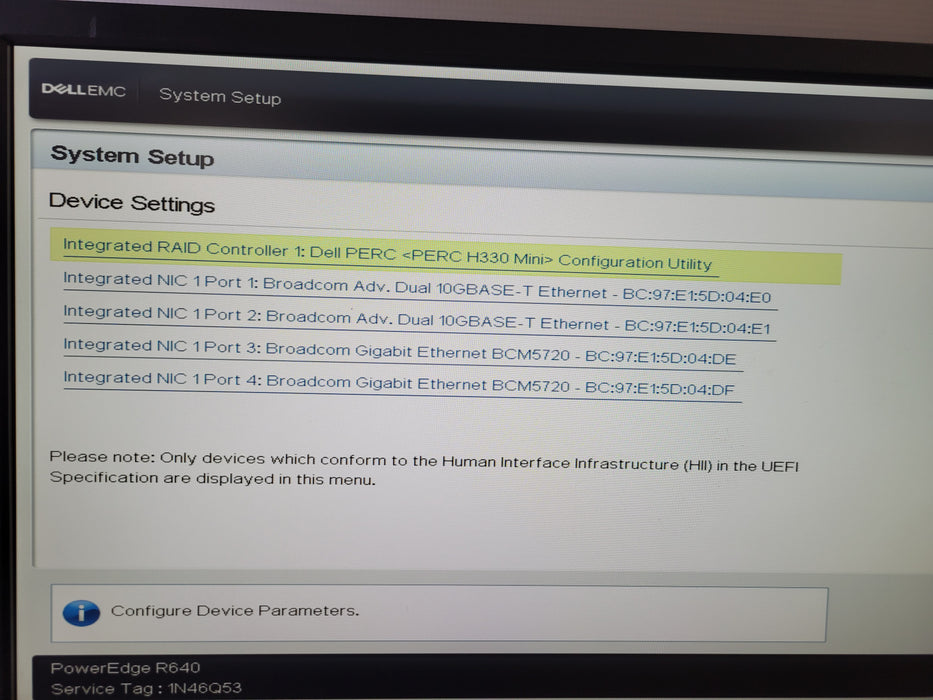 Dell PowerEdge R640 - Xeon Gold 6136 16GB DDR4 PERC H330 Mini 2x750W PSU