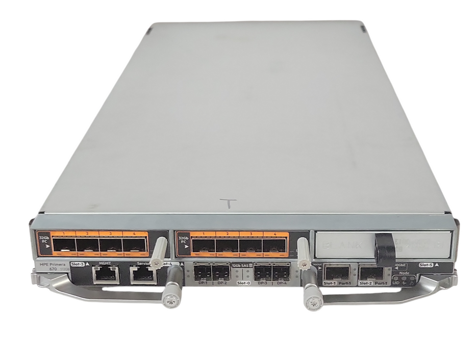 HP PRIMERA 670 NODE CONTROLLER N9Z54-63001 w/ 2x 32Gb FC, No CPU/RAM/SSD, READ