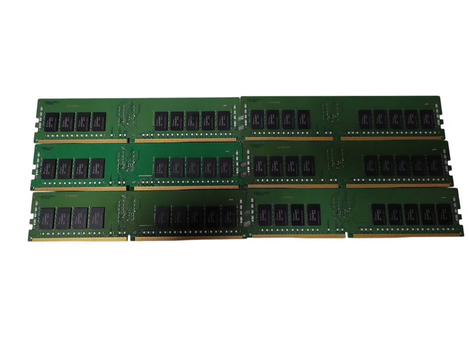 LOT of 6x SK hynix 16GB 2Rx8 PC4-2400T-RE1-11 Server Ram