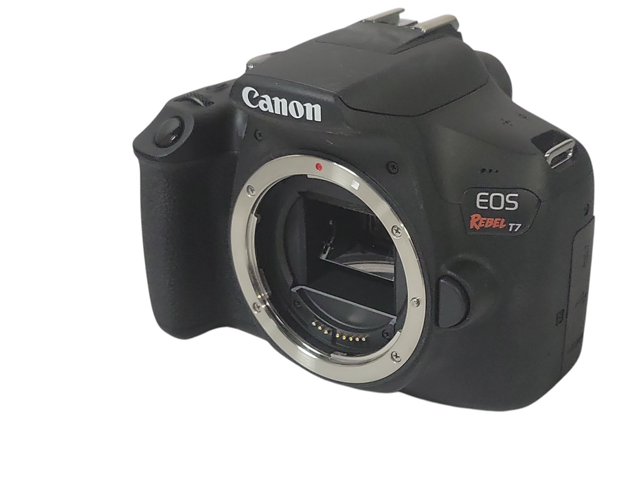 Canon EOS rebel T7 camera body only, no battery/SD Card/Lens, READ