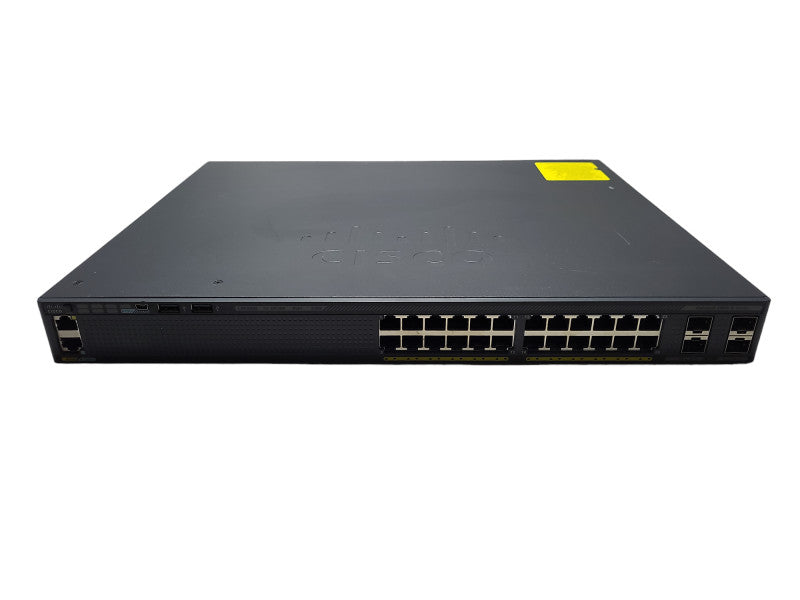 Cisco WS-C2960X-24PS-L 24-Port Gigabit PoE+ Switch 370W PSU 4xSFP Q