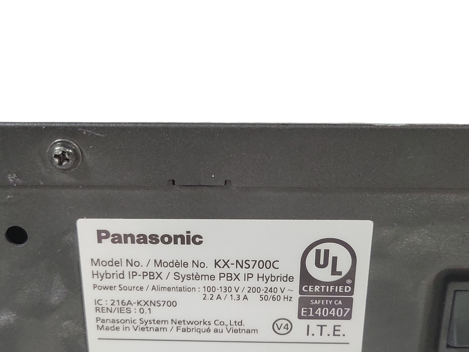 Panasonic KX-NS700 Hybrid IP-PBX Communication System, READ