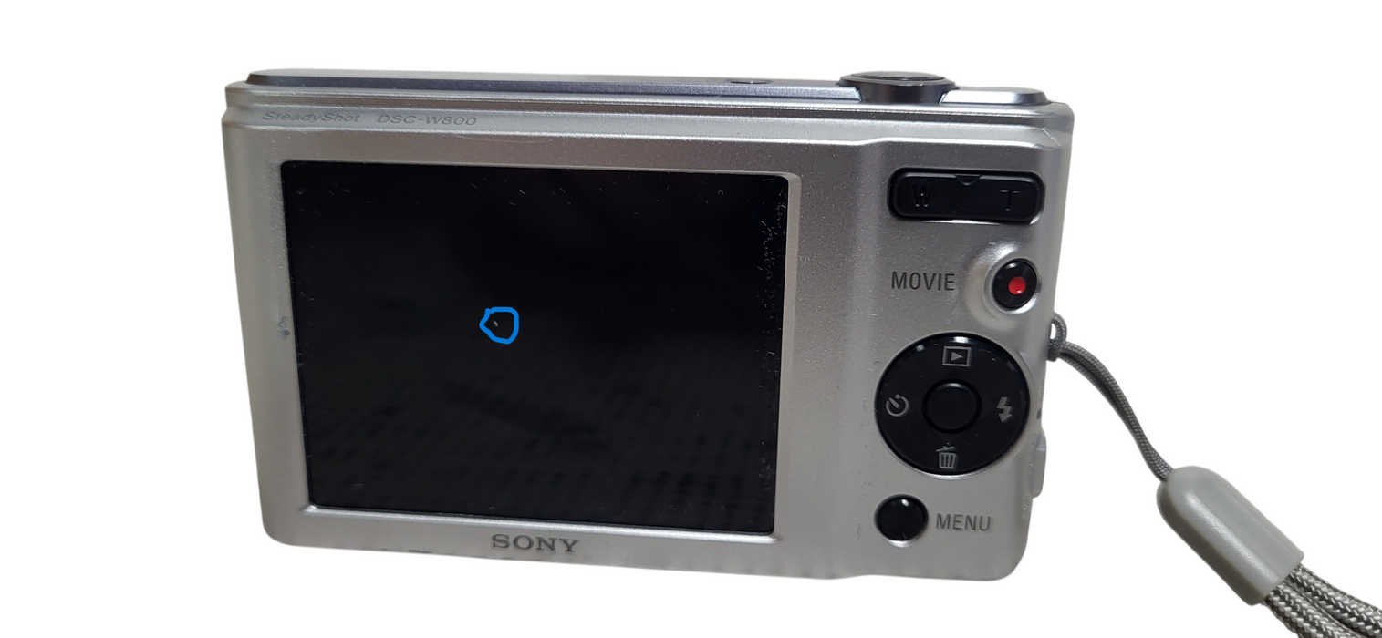 Sony Cyber-Shot DSC-W800 20.1MP 8x Digital Camera  W/ Battery