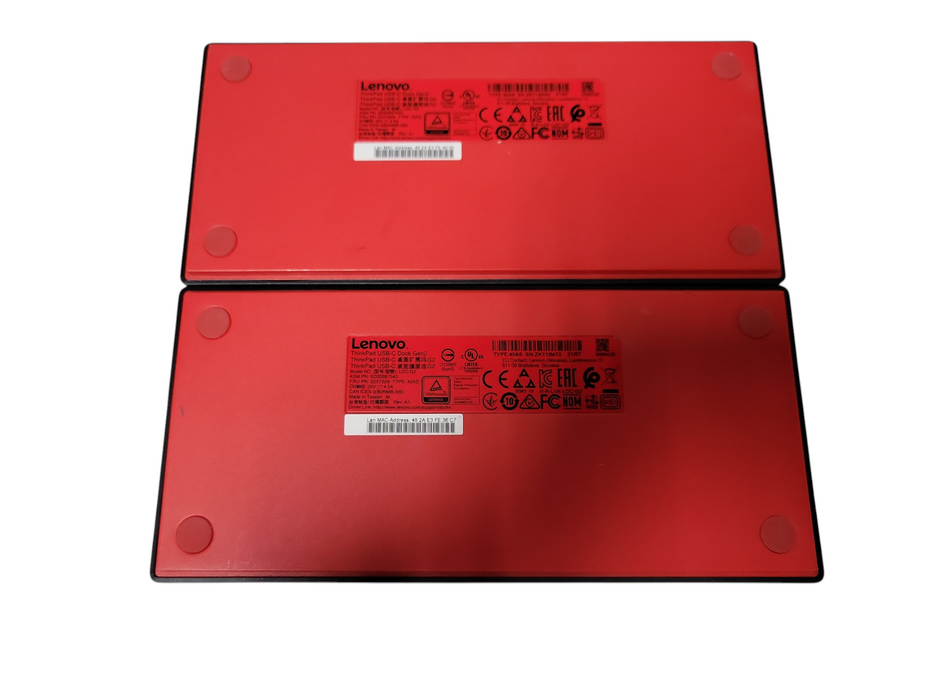 LOT 2x Lenovo ThinkPad USB-C Dock Gen 2 LDC-G2
