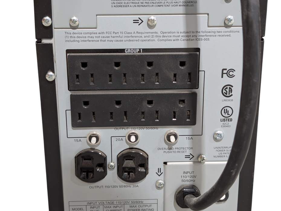 APC Smart-UPS 2200 SMT-2200 10 Outlets 2200VA Tower UPS No Batteries