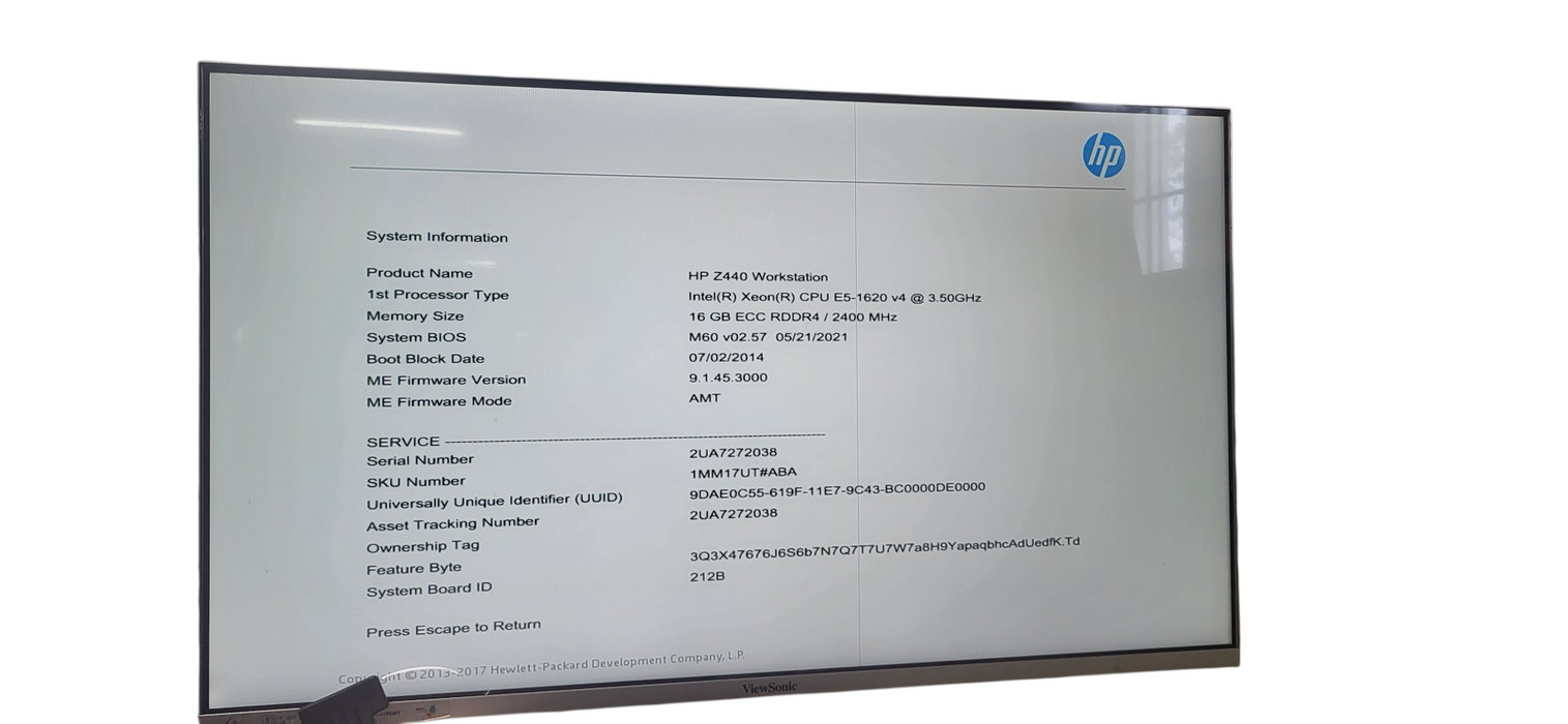 HP Z440 Xeon E5-1620 V4| 16GB DDR4 | No HDD| Radeon R5 340X| 700W | READ