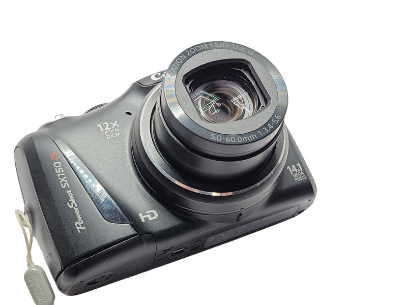 Canon PowerShot SX150 IS PC1677 12x Optical Zoom 14.1 MP Camera, READ _
