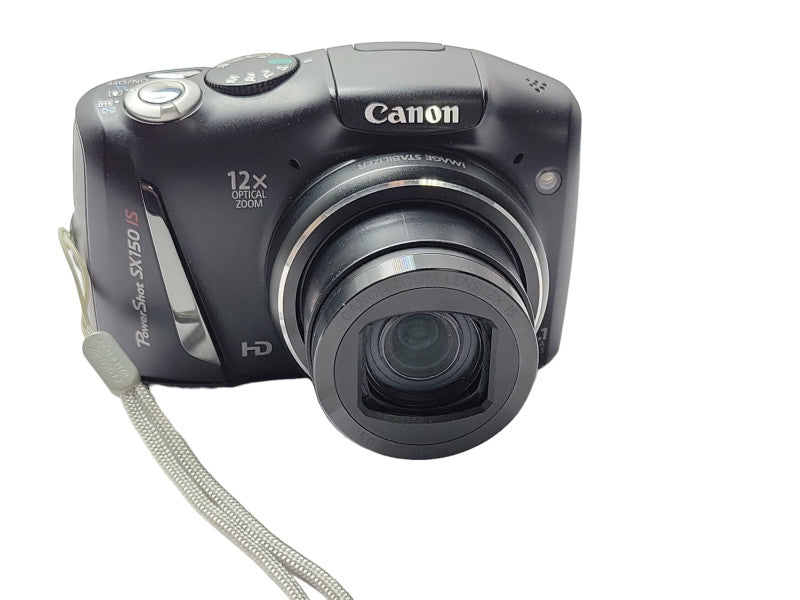Canon PowerShot SX150 IS PC1677 12x Optical Zoom 14.1 MP Camera, READ _